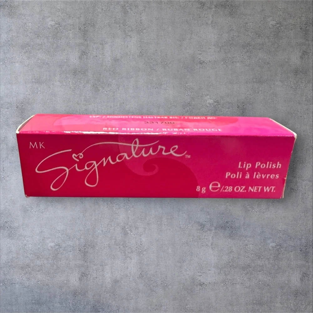 Mary Kay‎ Signature Lip Polish Red Ribbon 8g .28oz New In Box Satin Sheen Italy